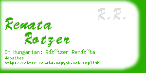 renata rotzer business card